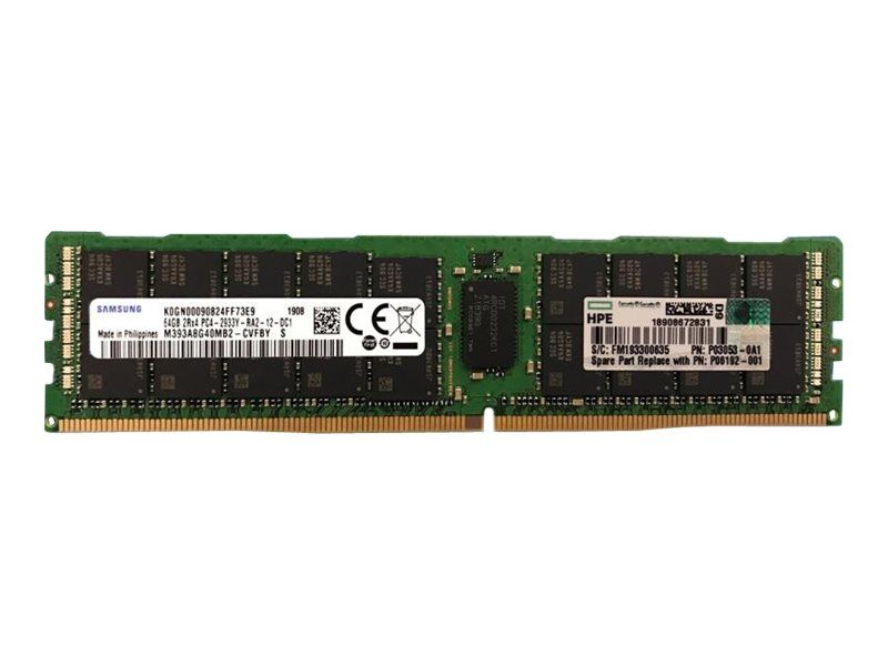 HPE SmartMemory - DDR4 - module - 64 Go - DIMM 288 broches - 2933 MHz / PC4-23400 - CL21 - 1.2 V - mémoire enregistré - ECC