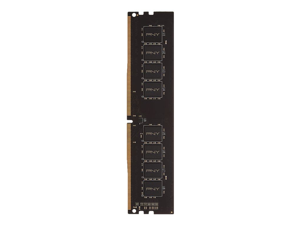 PNY - DDR4 - module - 4 Go - DIMM 288 broches - 2666 MHz / PC4-21300 - CL19 - 1.2 V - mémoire sans tampon - non ECC