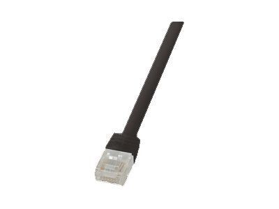 LogiLink SlimLine - Cordon de raccordement - RJ-45 (M) pour RJ-45 (M) - UTP - CAT 6 - plat - noir