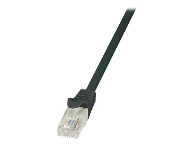 LogiLink - Cordon de raccordement - RJ-45 (M) pour RJ-45 (M) - UTP - CAT 5e - moulé, sans crochet - noir