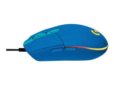 Souris de jeu Logitech G102 LIGHTSYNC - Souris - pour droitiers - optique - 6 boutons - filaire - USB - bleu