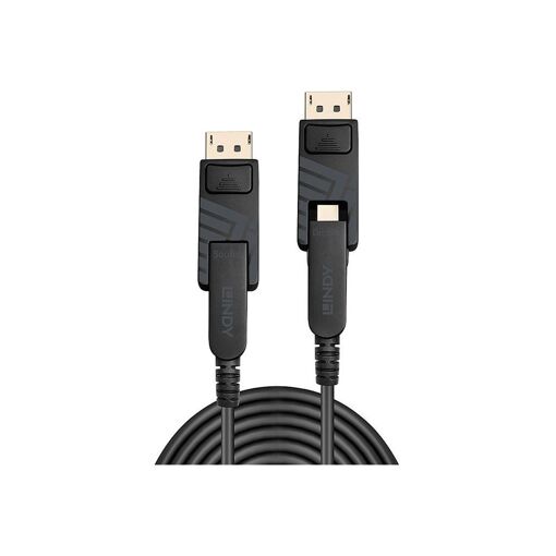 Lindy DisplayPort Cable Kit - 70m, Round, Supports 8K UHD (7680 x 4320)