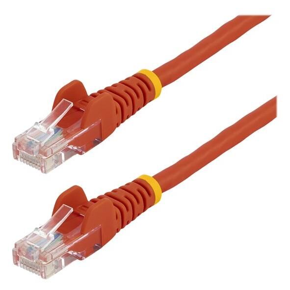 StarTech.com Câble réseau Cat5e UTP de 1 m - Rouge - Cordon de raccordement - RJ-45 (M) pour RJ-45 (M) - 1 m - UTP - CAT 5e - colonne montante, sans crochet - rouge