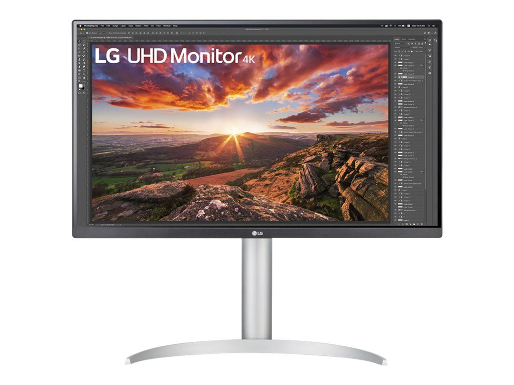 LG 27UP850-W - Écran LED - 27" - 3840 x 2160 4K @ 60 Hz - IPS - 400 cd/m² - 1200:1 - DisplayHDR 400 - 5 ms - 2xHDMI, DisplayPort, USB-C - haut-parleurs