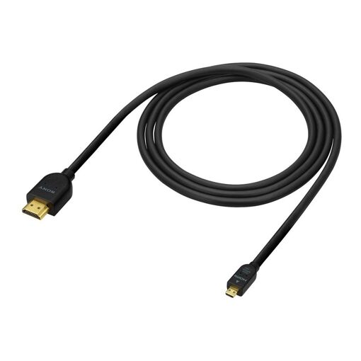 Cable HDMI de Sony con Ethernet - Cable de 19 pines Micro HDMI Tipo D macho a macho HDMI - 1,5 m