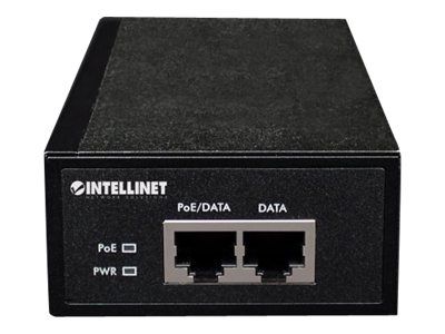 Intellinet Gigabit High-Power PoE+ Injector, 1 x 30 W, IEEE 802.3at/af Power over Ethernet (PoE+/PoE) - Injecteur de puissance - CA 100-240 V - connecteurs de sortie : 1 - noir