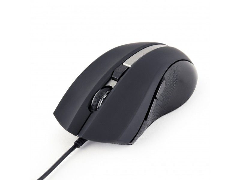 Gembird USB G-laser mouse 2400 dpi 6-button black - Mouse MUS-GU-02