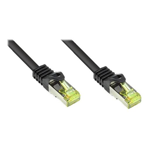 Câble de connexion Good Connections RNS - RJ-45 (M) vers RJ-45 (M) - 50 cm - SFTP, PiMF - CAT 7 - Sans halogène, moulé, sans crochet - Noir