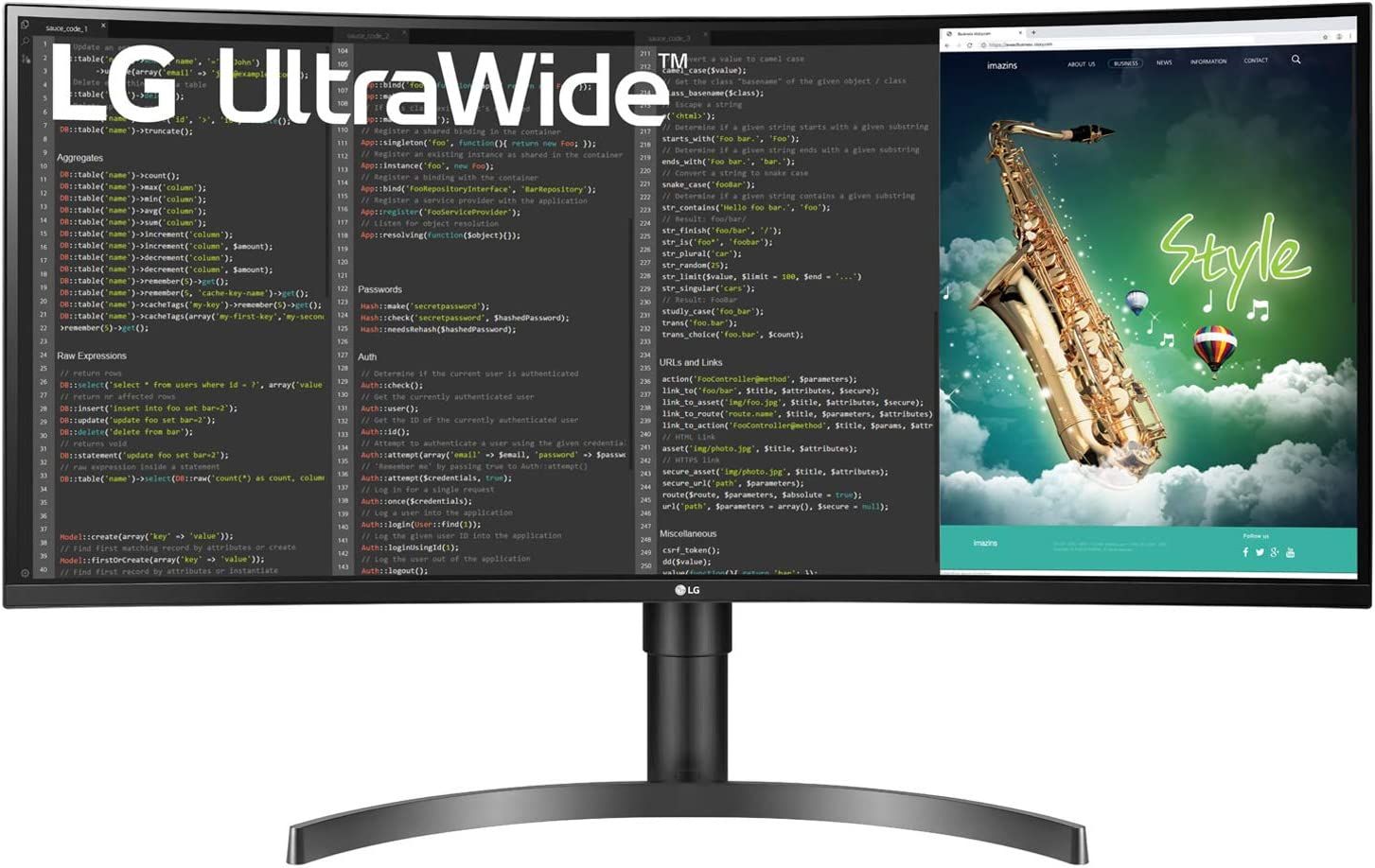 LG UltraWide 35WN75CN-B Ecran PC 35" Ultra Large incurvé