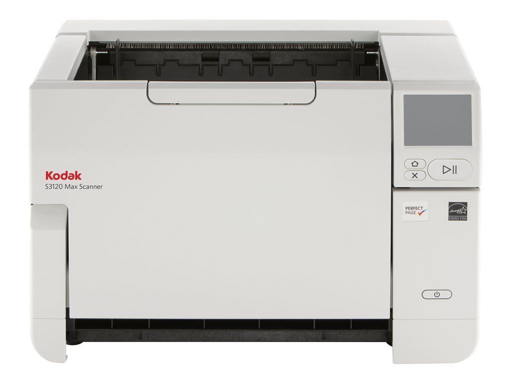 Kodak S3120 Max - Scanner de documents - CIS Double - Recto-verso - 305 x 4060 mm - 600 dpi - jusqu'à 120 ppm (mono) / jusqu'à 120 ppm (couleur) - Chargeur automatique de documents (500 feuilles) - jusqu'à 100000 pages par jour - Gigabit LAN, USB...