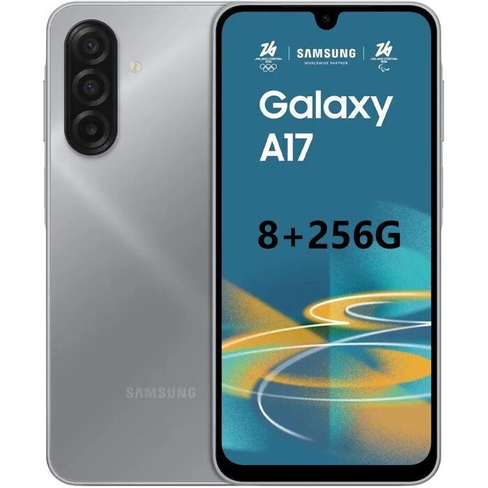 SAMSUNG Galaxy A17 4G Dual SIM Gris 8+256 Go Smartphone - Version Moyen-Orient (Compatible avec la France, la Suède, etc.¿