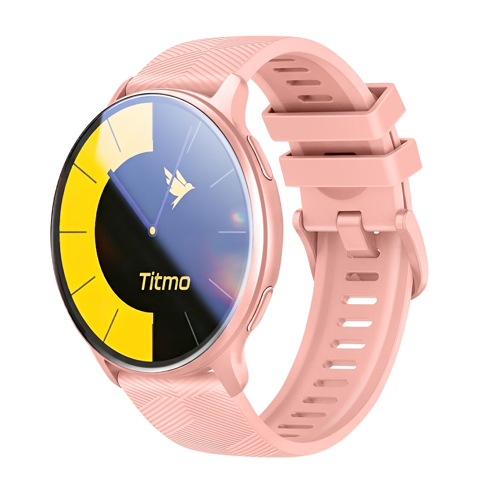Montre Connectée GPS AMOLED Sport Suivi Santé et Appels IP68 Titmo Rose