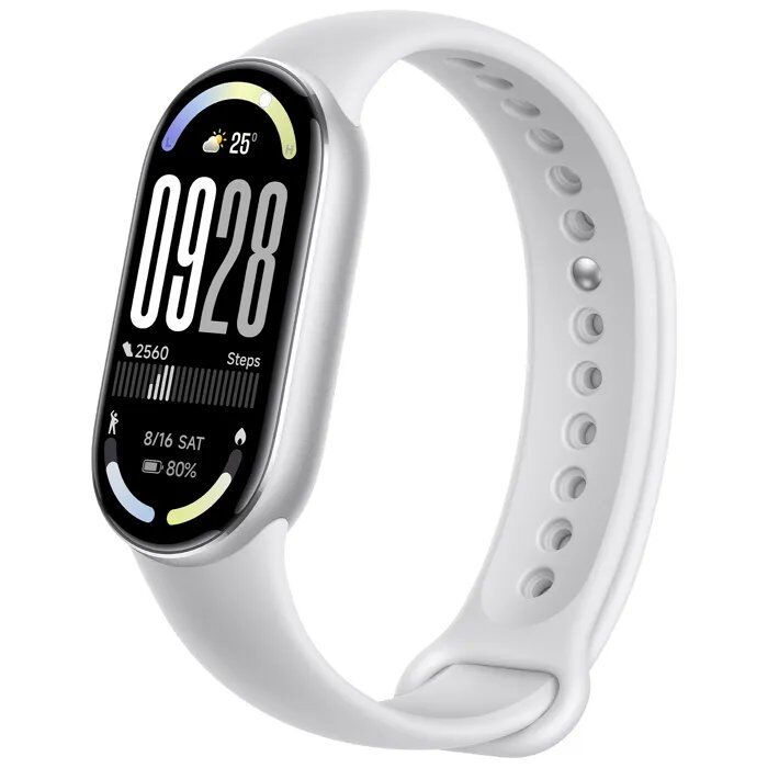 Xiaomi Smart Band 10 ¿ Montre connectée AMOLED 1,72" Argent, 21 jours d'autonomie, 5 ATM