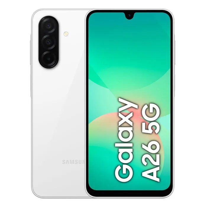 SAMSUNG Galaxy A26 5G Dual SIM Blanc 8+256 Go Smartphone - Version Moyen-Orient (Compatible avec la France, la Suède, etc.¿