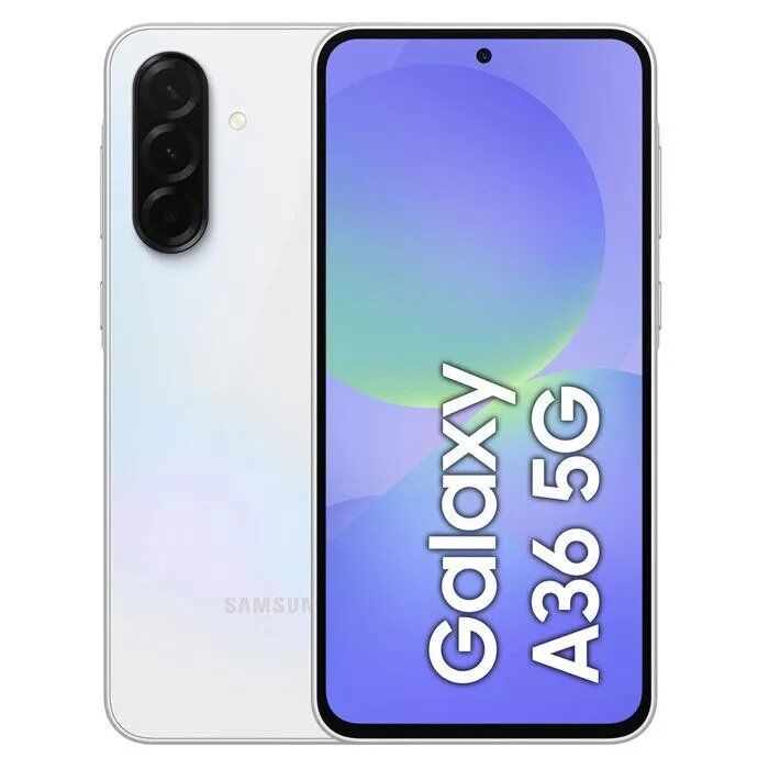 SAMSUNG Galaxy A36 5G Dual SIM Blanc 8+256 Go Smartphone - Version Moyen-Orient (Compatible avec la France, la Suède, etc.¿