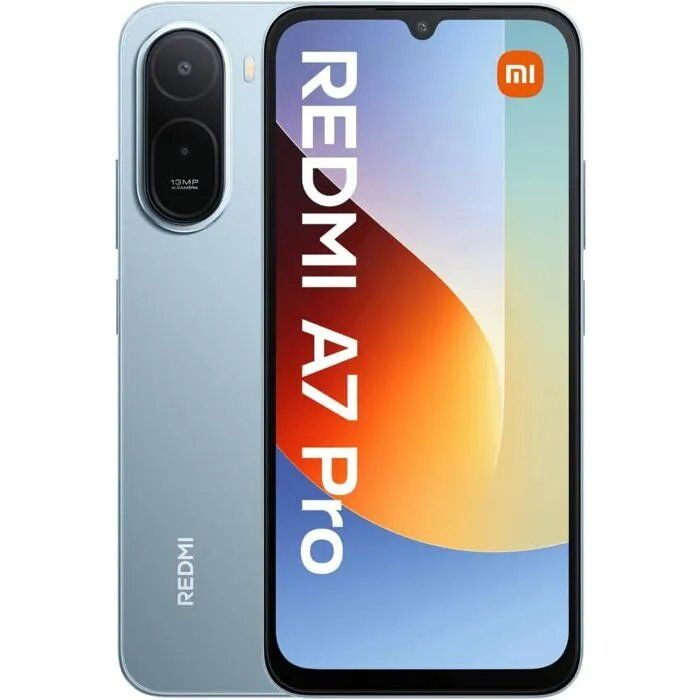 Smartphone -XIAOMI REDMI A7 Pro 4G - 4Go RAM - 64Go - Écran AMOLED 6,9 Pouces, Chargeur Non Inclus, Version EU, Bleu
