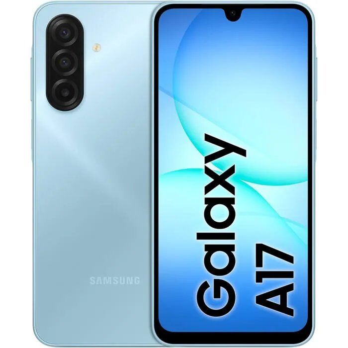 SAMSUNG Galaxy A17 4G Dual SIM Blue 6+128 Go Smartphone - Version Moyen-Orient (Compatible avec la France, la Suède, etc.¿