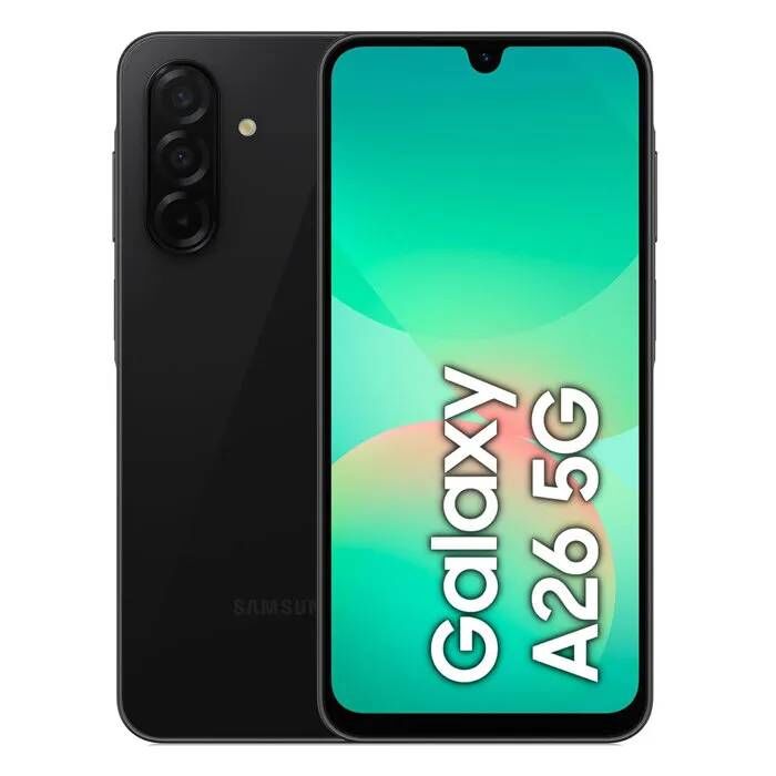 SAMSUNG Galaxy A26 5G Dual SIM Noir 8+256 Go Smartphone - Version Moyen-Orient (Compatible avec la France, la Suède, etc.¿