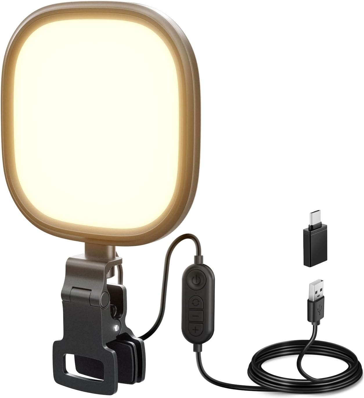 NEEWER Basics Lumière Vidéo de Bureau USB Bicolore à Clip 5"" 10W LED pour écran, éclairage LED Photo Latéral,CRI 95,Idéale pour Moniteur,Ordinateur Portable,Webcam,Visioconférence et Appel Zoom (NL10)