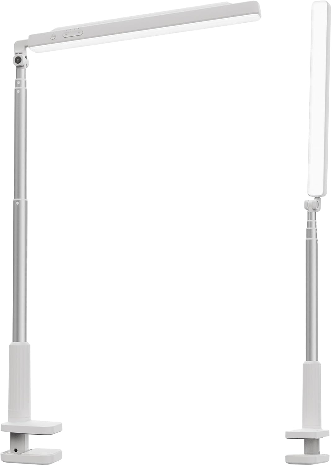 NEEWER ENTRY LEVEL VERSION 5W Lampe LED de Bureau,62'',Pliable,Bicolore,Rechargeable, éclairage d'Appoint Selfie,CRI 85,avec Support à Pince Batterie 3600mAh pour Streaming Vidéo TikTok YouTube,N45