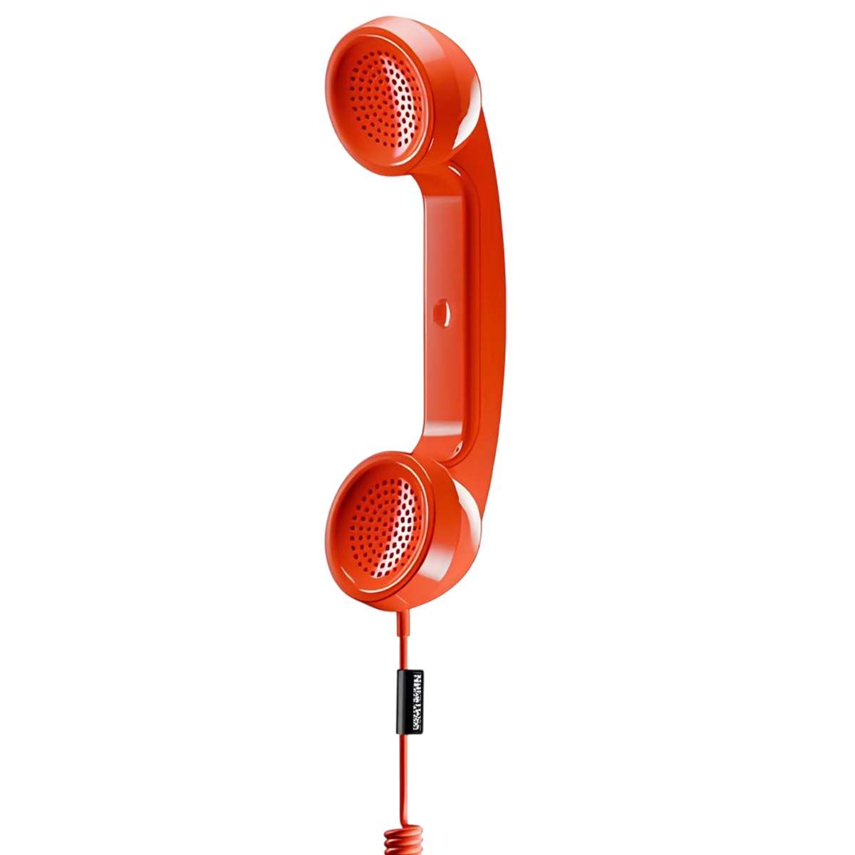 Combiné Téléphonique POP Phone Rétro USB-C avec Microphone pour Appels et Visio Native Union Orange