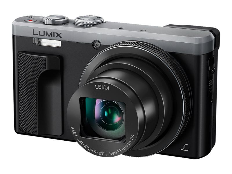 Panasonic Lumix DMC-TZ82 - Appareil photo numérique - compact - 18.1 MP - 4K / 25 pi/s - 30x zoom optique - Leica - Wi-Fi - argent