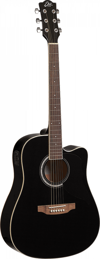 Eko Ranger 6 Cutaway EQ - Guitare électroacoustique - Dreadnought - Black