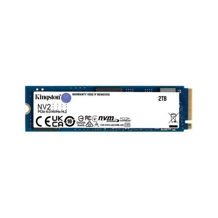 Kingston NV2 - SSD - 2 To - interne - M.2 2280 - PCIe 4.0 x4 (NVMe) - pour Intel Next Unit of Computing 12 Pro Kit - NUC12WSKi5