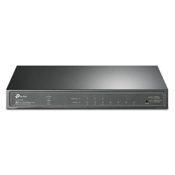 TP-Link JetStream TL-SG2008P commutateur réseau Géré L2/L2+ Gigabit Ethernet (10/100/1000) Connexion Ethernet, supportant l'alimentation via ce port (PoE) Noir