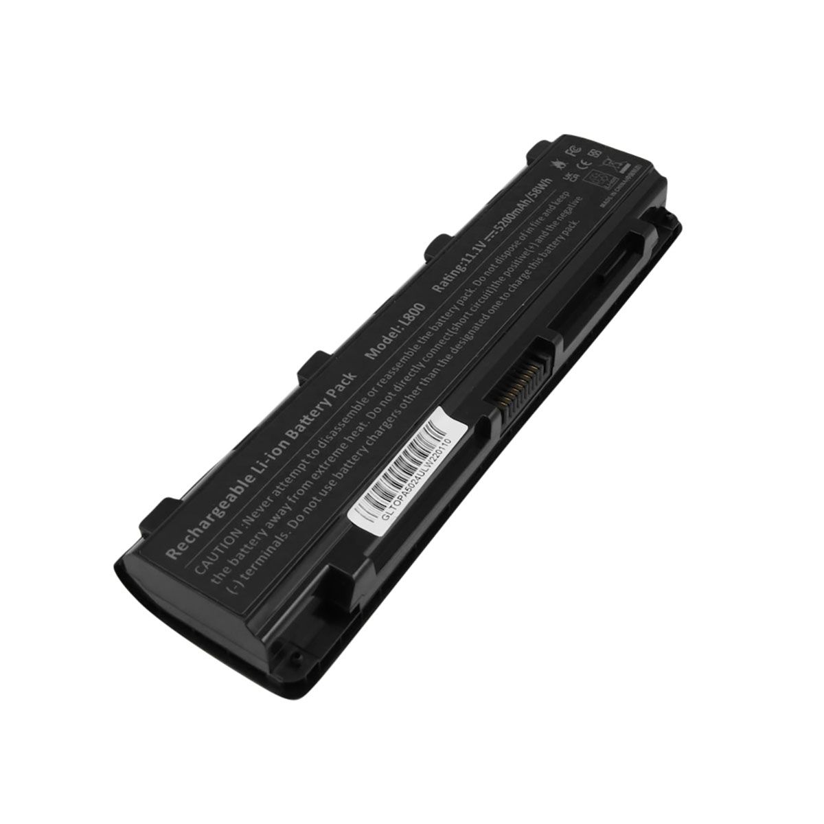 Batterie Li-ion 5.2A pour PC Portable Compatible Toshiba Satellite L830 11,1V Noir