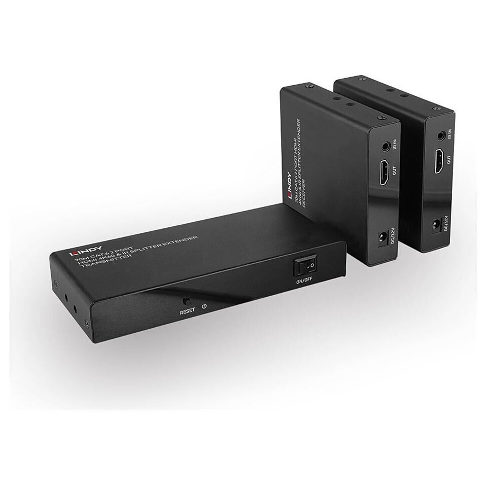LINDY - Prolongateur audio/vidéo - émetteur - HDMI - 2 ports - jusqu'à 70 m