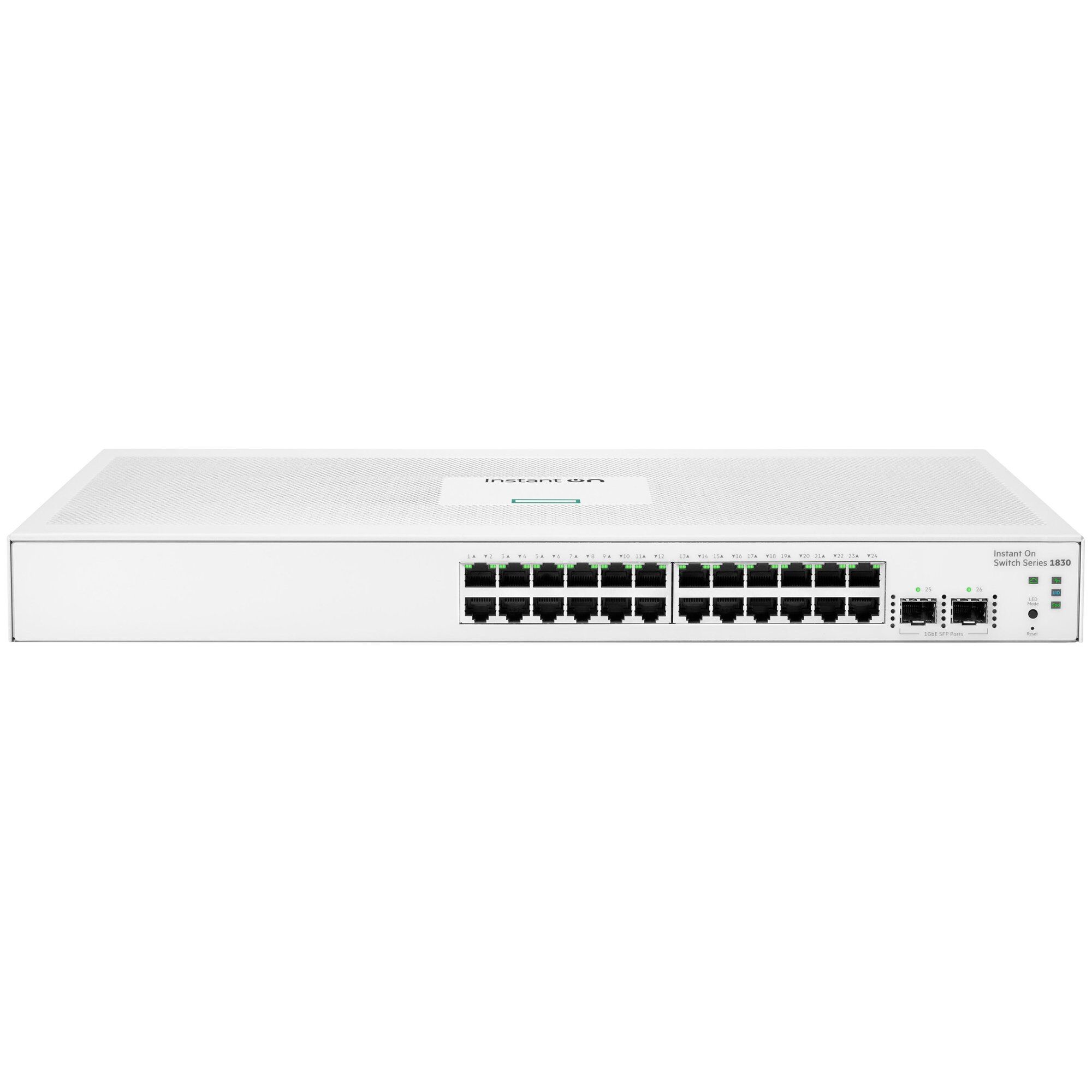 HPE Aruba Networking Networking Instant On Switch 24p Gigabit 2p SFP 1830
