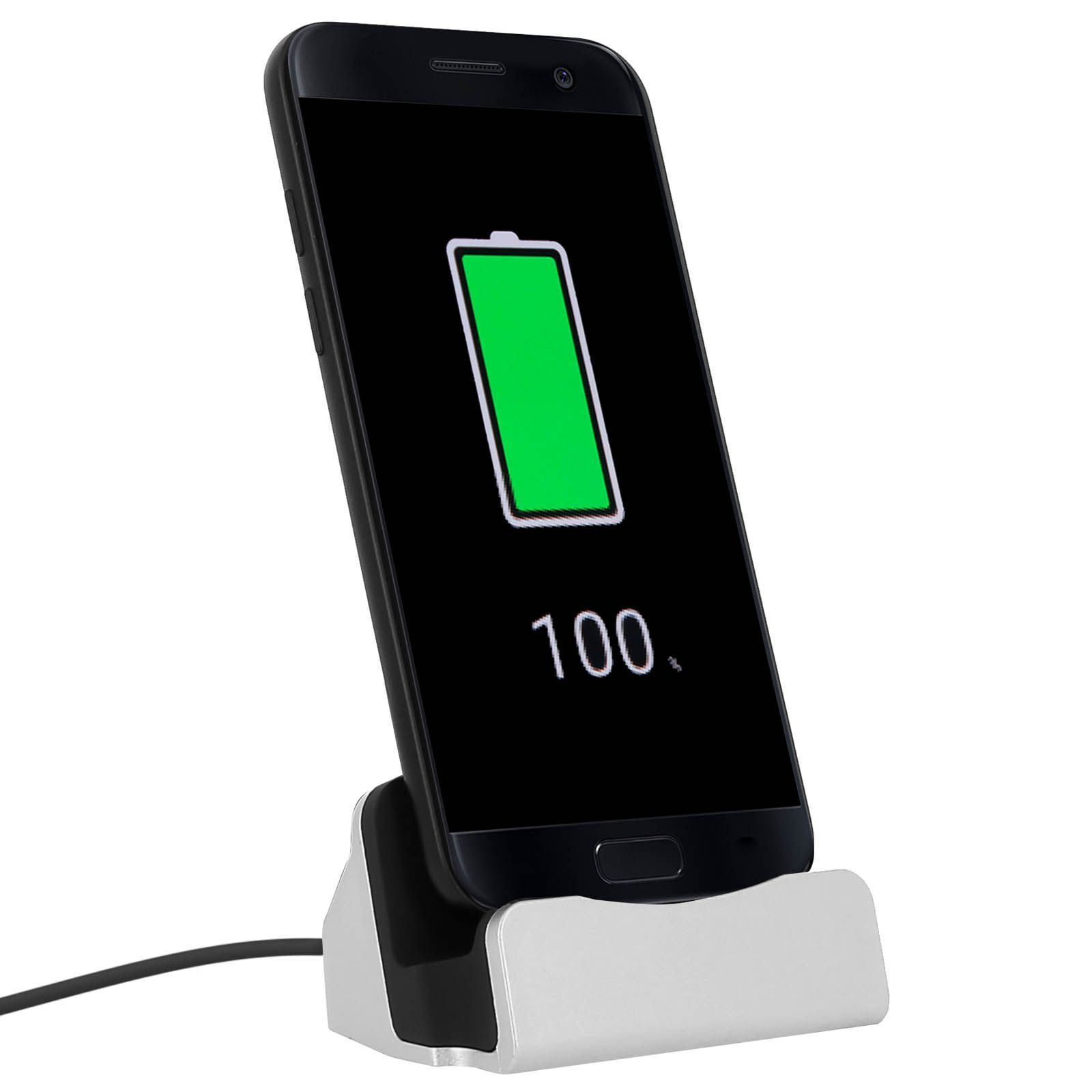 DOCK STATION Charge & Synchro ALU USB Type-C Silver (Argent)