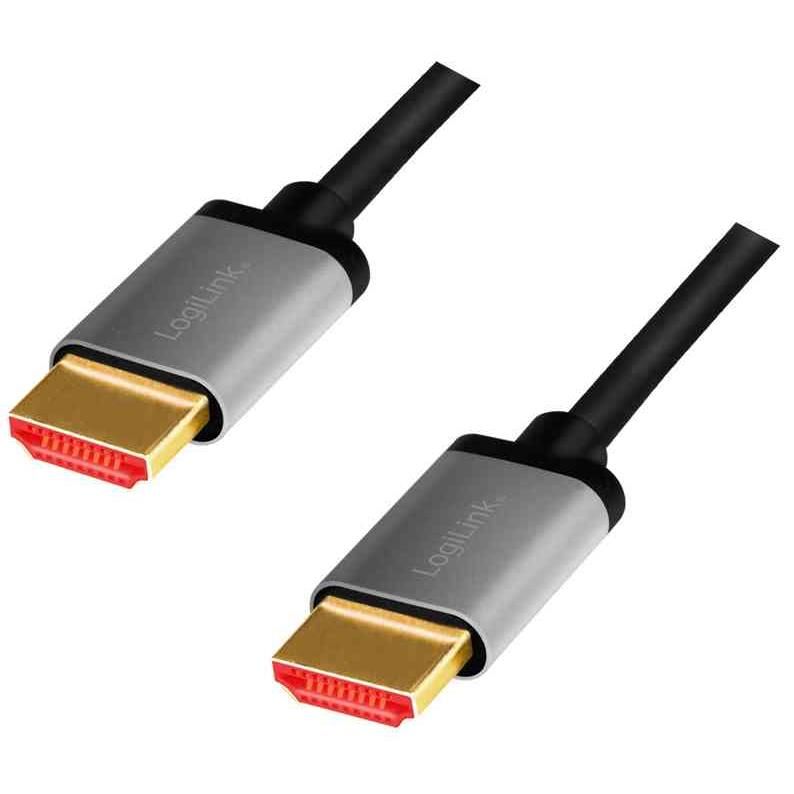 LogiLink Câble HDMI 2.1, fiche mâle A - mâle A, 1,0 m
