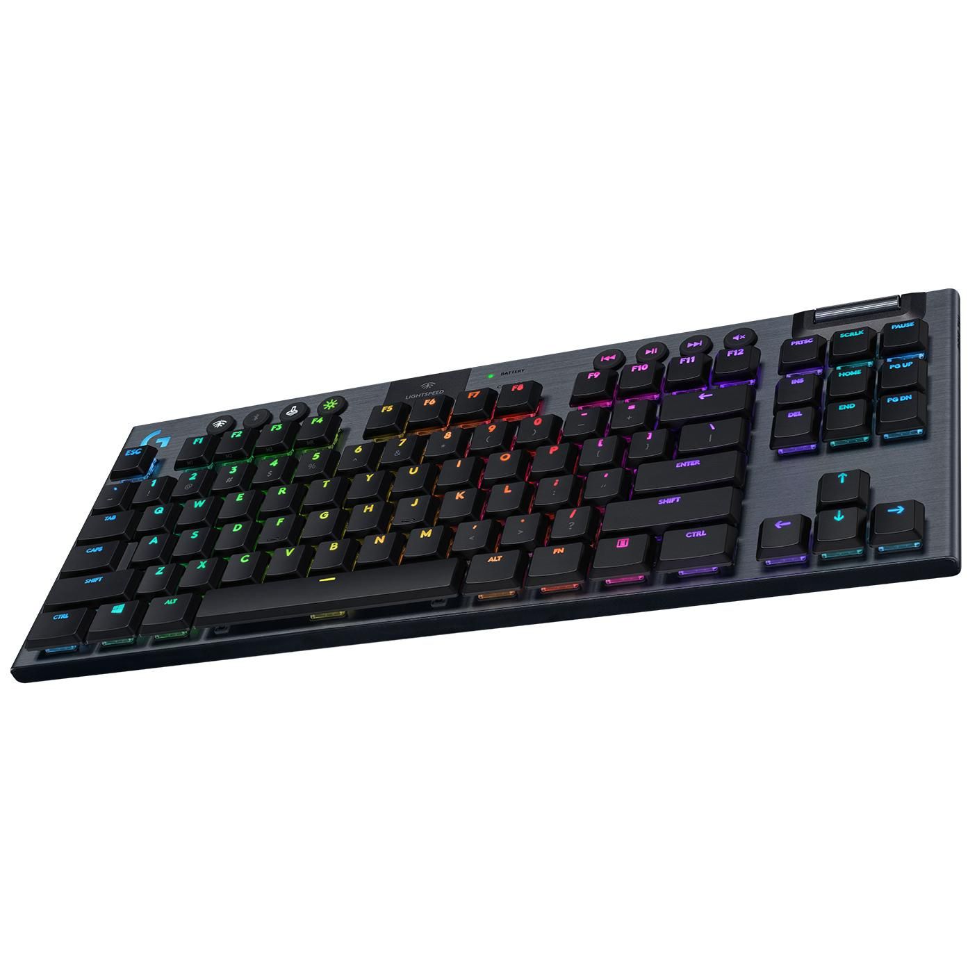 Logitech G 920-009500 clavier Gaming RF sans fil + Bluetooth QWERTY Nordique Charbon