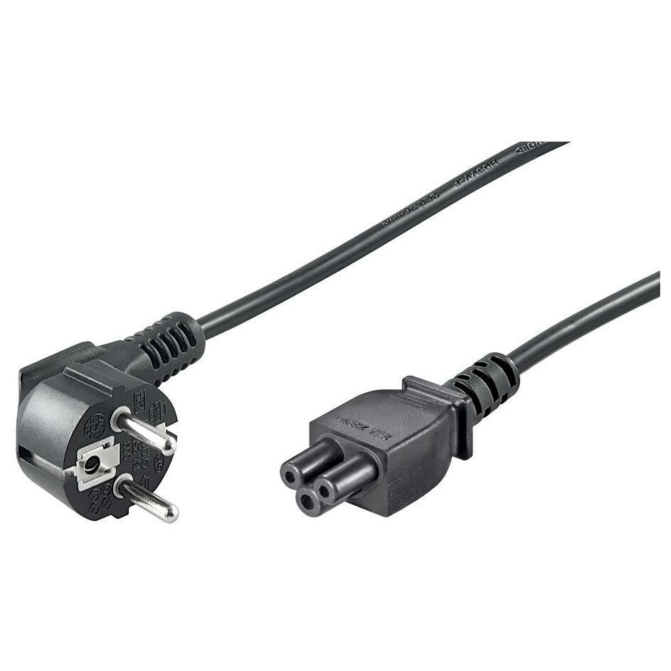 Microconnect PE010805 câble électrique Noir 0,5 m Prise d'alimentation type E+F Coupleur C5