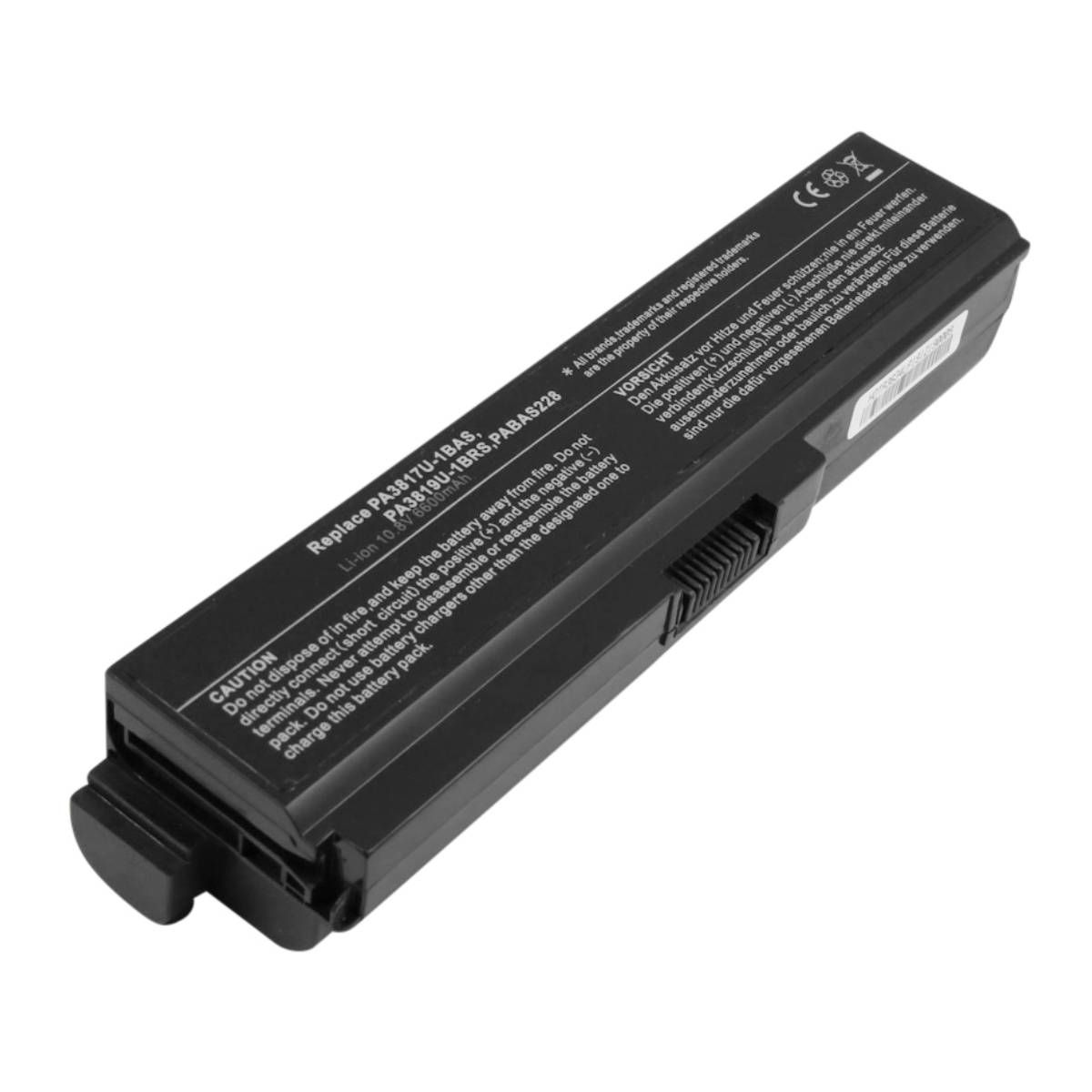 Batterie pour PC Toshiba Satellite L750 10,8V 6600mAh Li-ion Noir