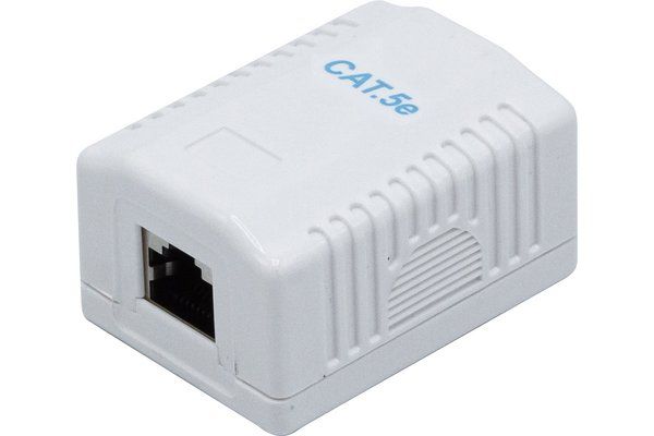 Wallmount Box Cat.5e Shielded- 1 X Rj45