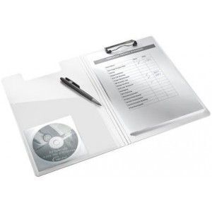 LEITZ Klemmbrett-Mappe WOW, DIN A4, Polyfoam, blau-metallic Oberfl?...