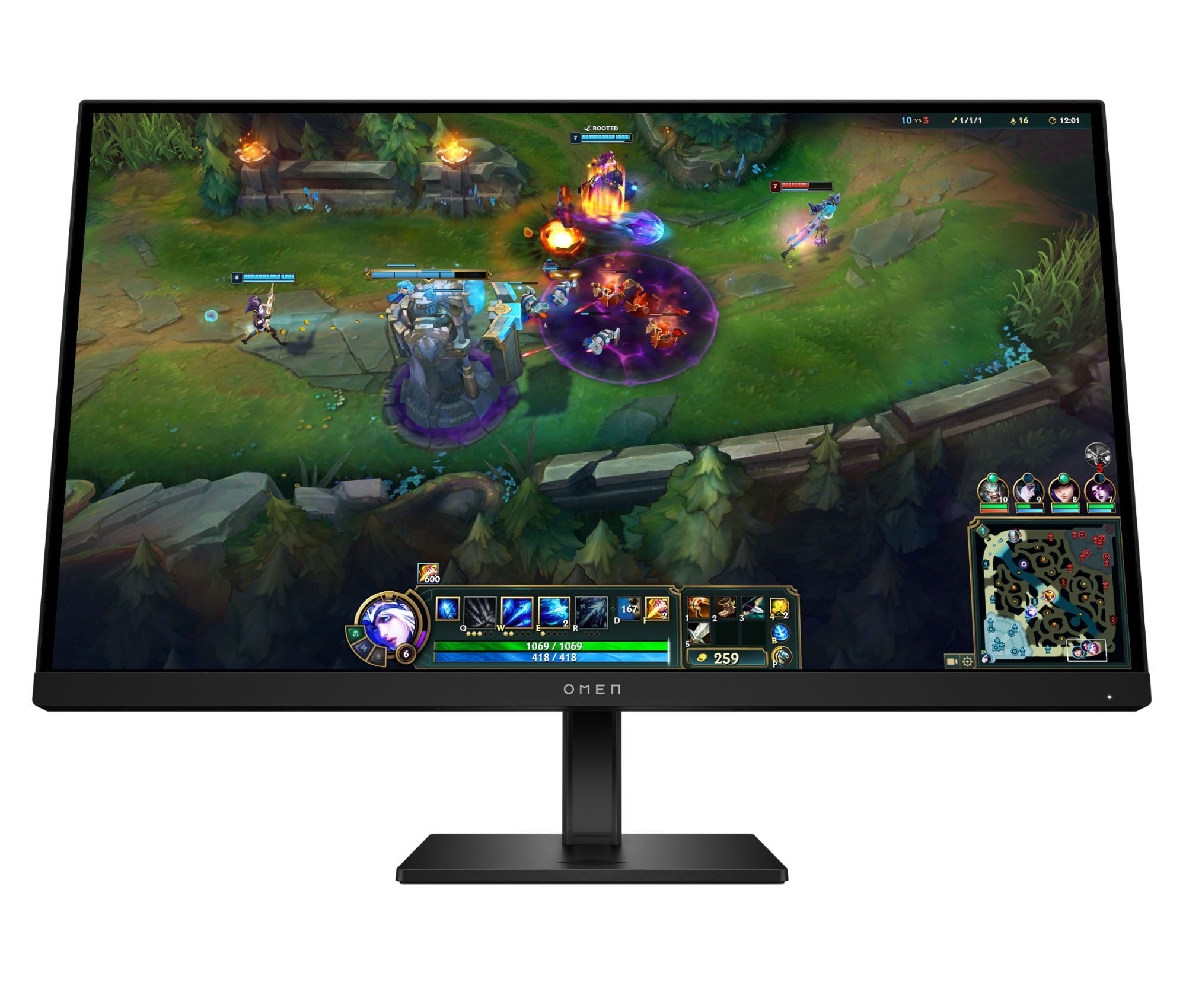 HP OMEN AV4K1E9#ABB écran plat de PC 68,6 cm (27") 1920 x 1080 pixels Full HD LCD Noir