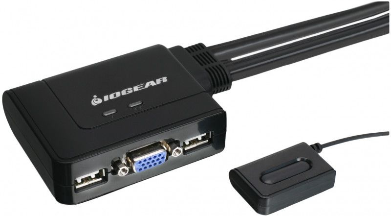 IOGEAR GCS22U - Commutateur KVM - 2 x KVM port(s) - 1 utilisateur local - de bureau