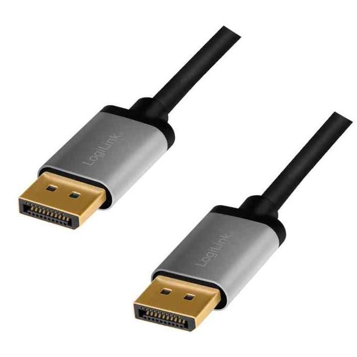 LogiLink Câble DisplayPort 1.2, fiche mâle - mâle, 2,0 m