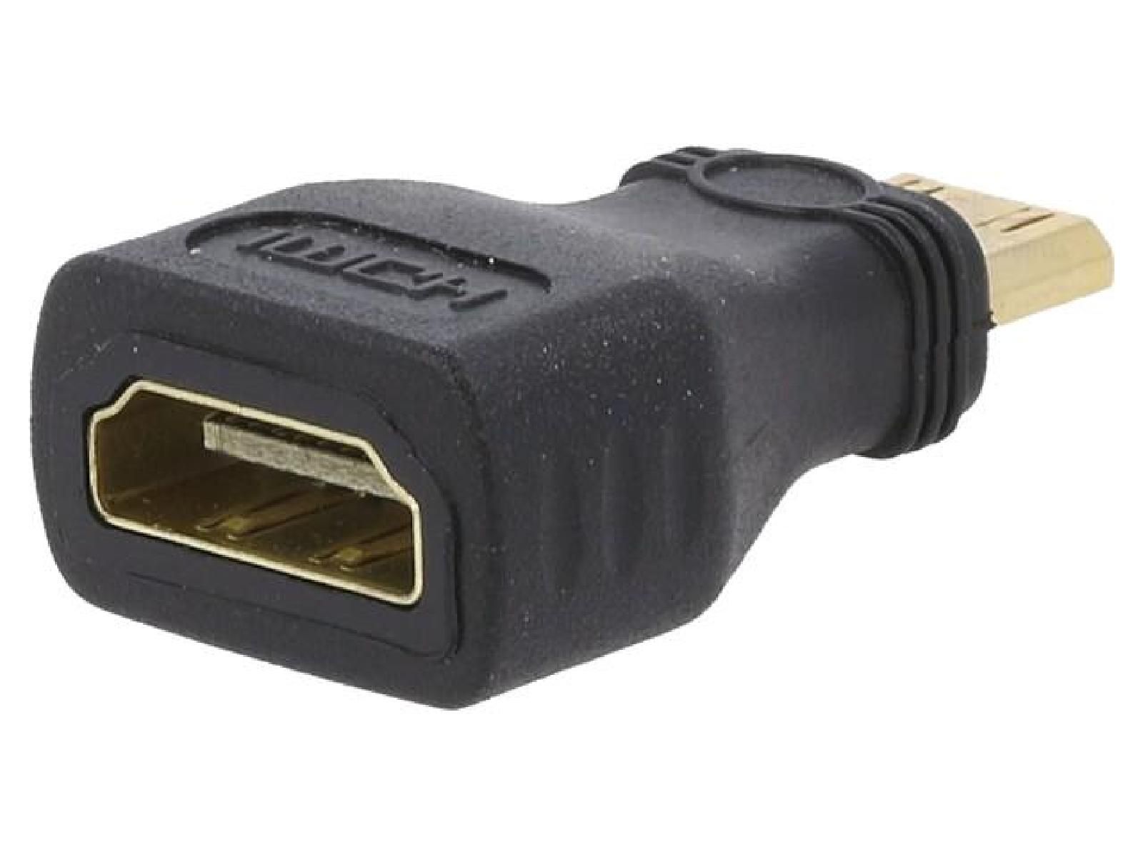 Adaptateur HDMI femelle. mini HDMI prise male - noir
