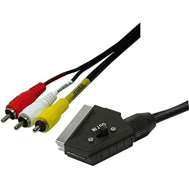 C?ble 3 x RCA vers Euroconnecteur EDM RCA x 3 Euroconnecteur