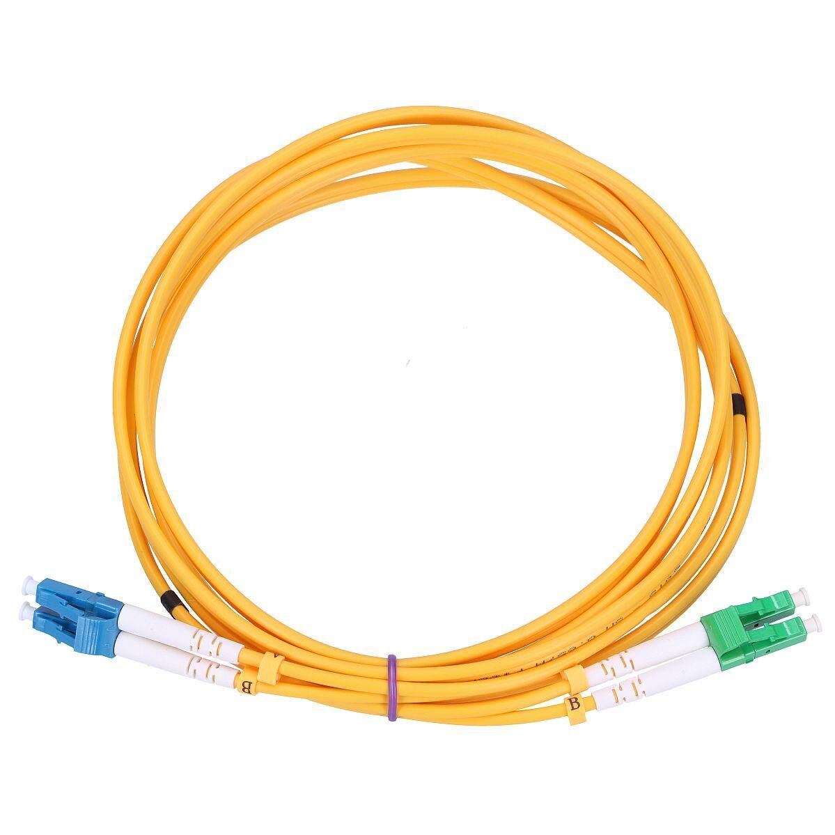Extralink Cordon de brassage LC/UPC-LC/APC Monomode, Duplex, 9/125um, G657A, 2m