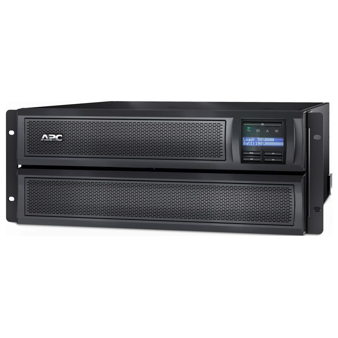 APC Smart-UPS X 3000 Rack/Tour LCD - Onduleur (montable sur rack / externe) - CA 208/230 V - 2700 watt - 3000 VA - monophasé - Ethernet 10/100, RS-232, USB - connecteurs de sortie : 12 - 4U - noir - APC Take-Back - avec APC UPS Network Management...