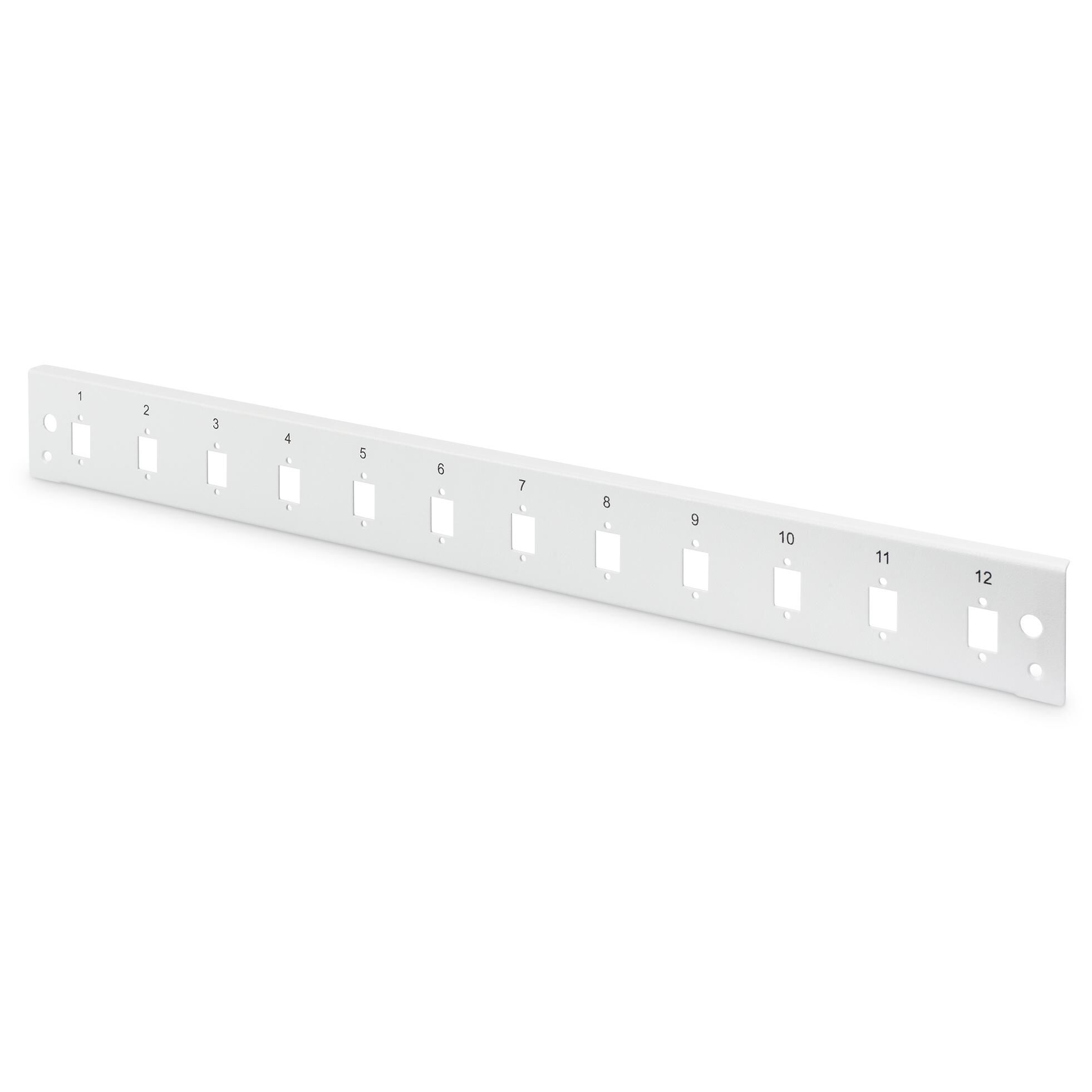 Digitus Panneau avant de boîtier d'épissures pour fibre optique, verrouillage rapide, 12x LC DX, SC SX, E2000 SX