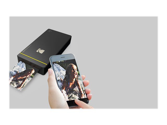 Kodak Photo Printer Mini PM-210 - Imprimante - couleur - thermique par sublimation - 54 x 86 mm - Wi-Fi, NFC - noir