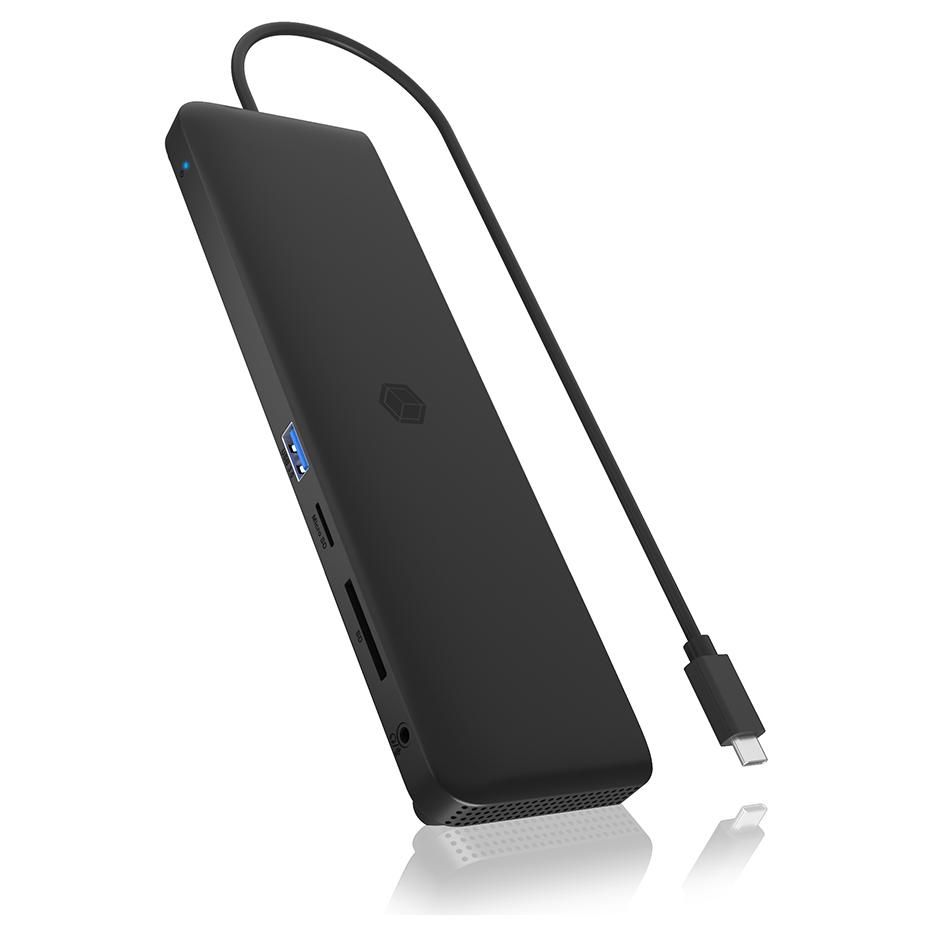 ICY BOX IB-DK2116-C Station d'accueil USB 3.2 Gen 2 (3.1 Gen 2) Type-C Noir
