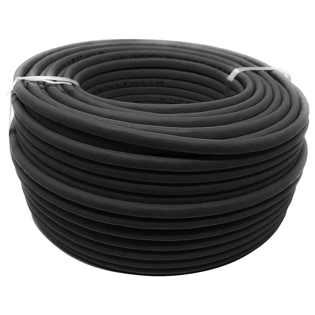 Techly ITP7-UTP-0100LO câble de réseau Noir 100 m Cat5e U/UTP (UTP)